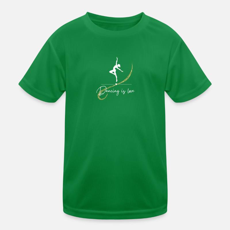 Dance, Dancing is love, Tanzen, Geschenk Kinder Funktions-T-Shirt