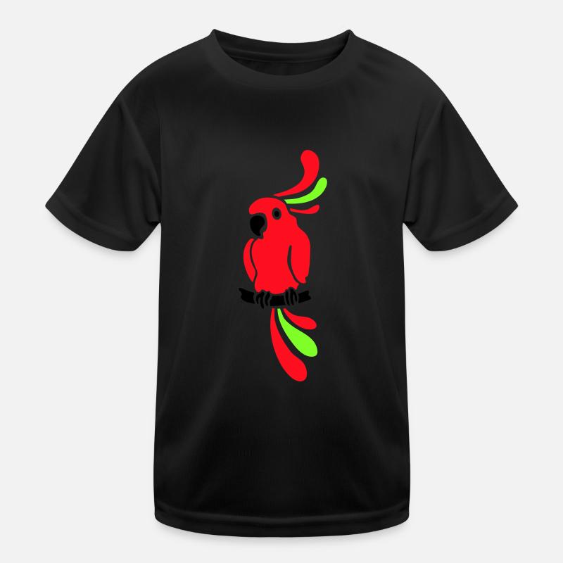 Papagei - bunt - Vogel Kinder Funktions-T-Shirt