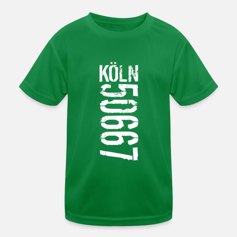 Köln Code postal 50667 | White T-shirt sport Enfant