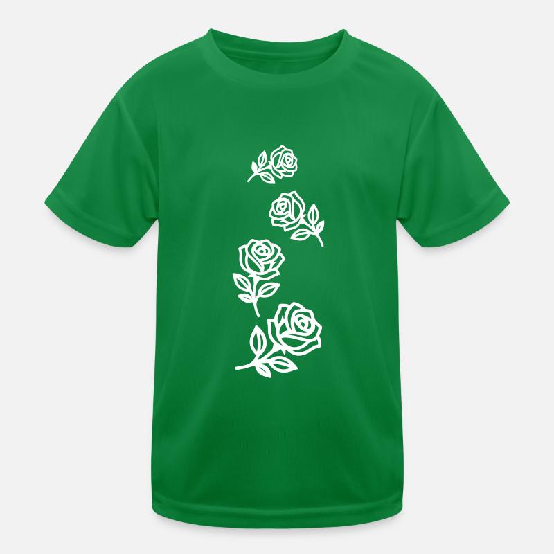 Roses Flowers Kids Functional T-Shirt