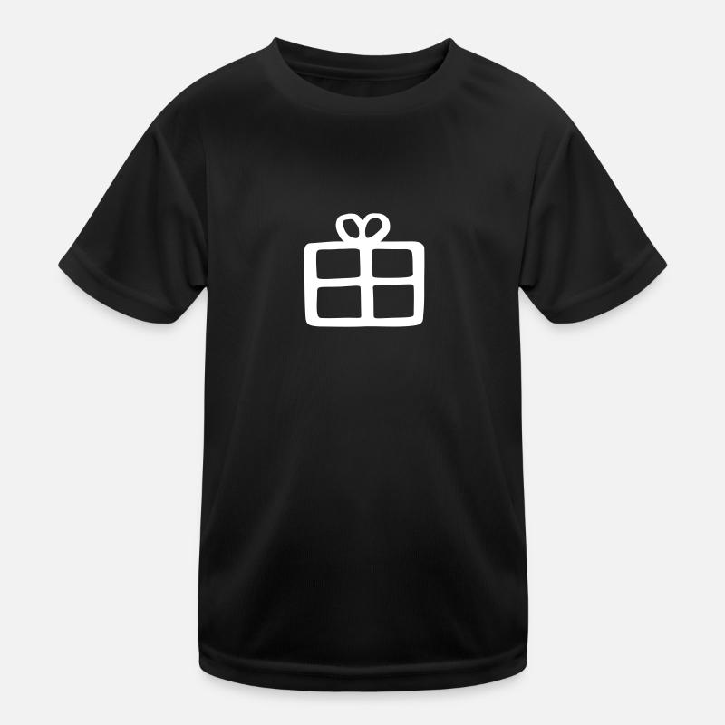 Geschenk - Kinder Funktions-T-Shirt - Schwarz