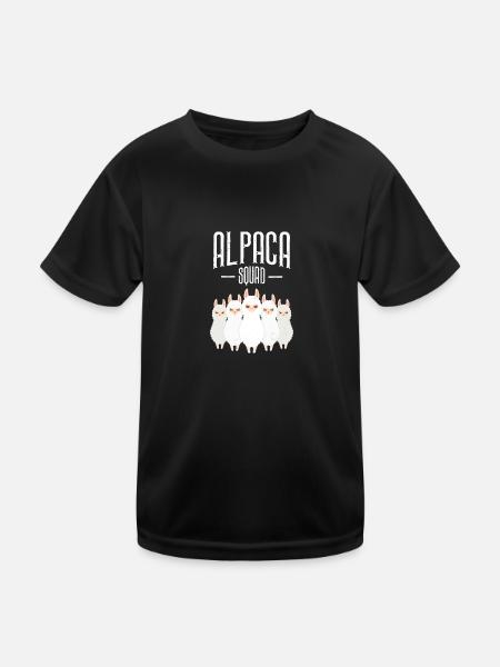Alpaca Squad - T-shirt sport Enfant - noir - Devant