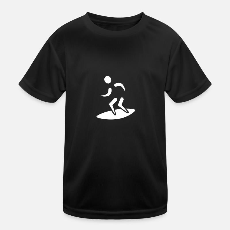 Surfer Kinder Funktions-T-Shirt