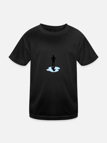 Wake up the super hero in you - Kids Functional T-Shirt - black - Front