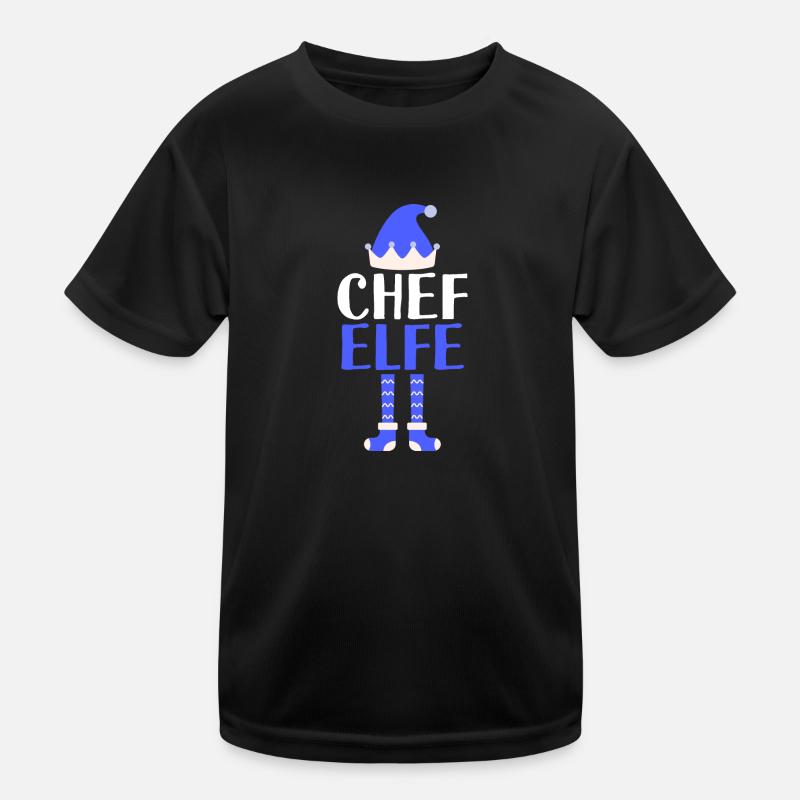 Chef Elfe Chefs Geschenk Kinder Funktions-T-Shirt