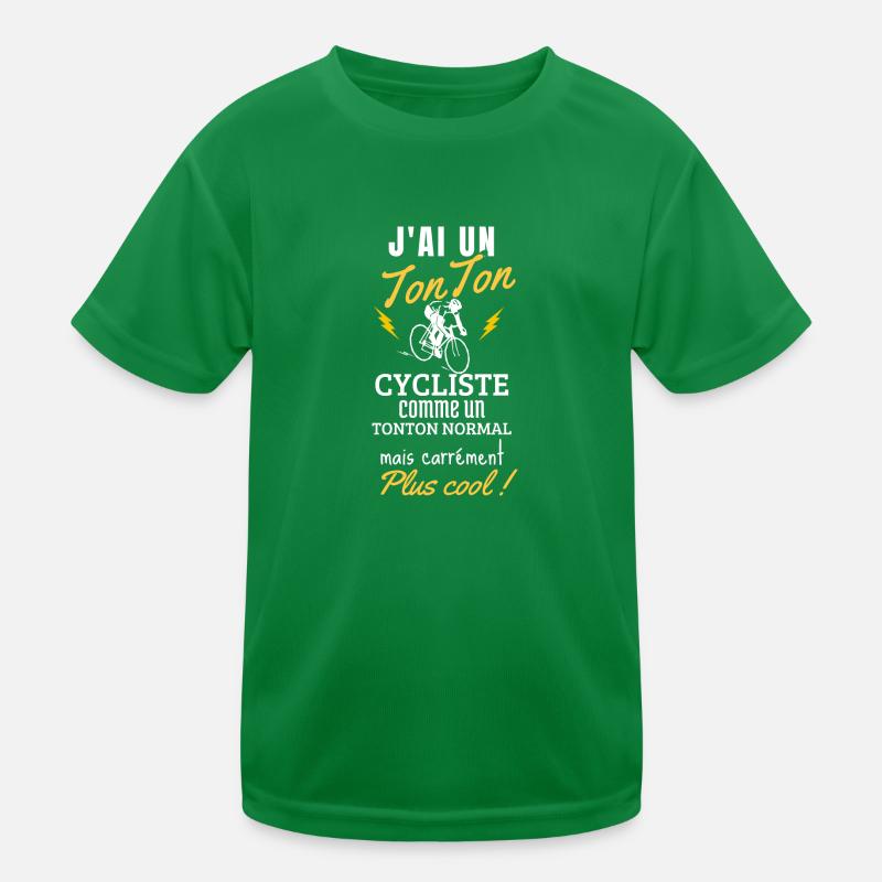 J'ai un tonton cycliste,cadeau naissance bébé,vélo T-shirt sport Enfant