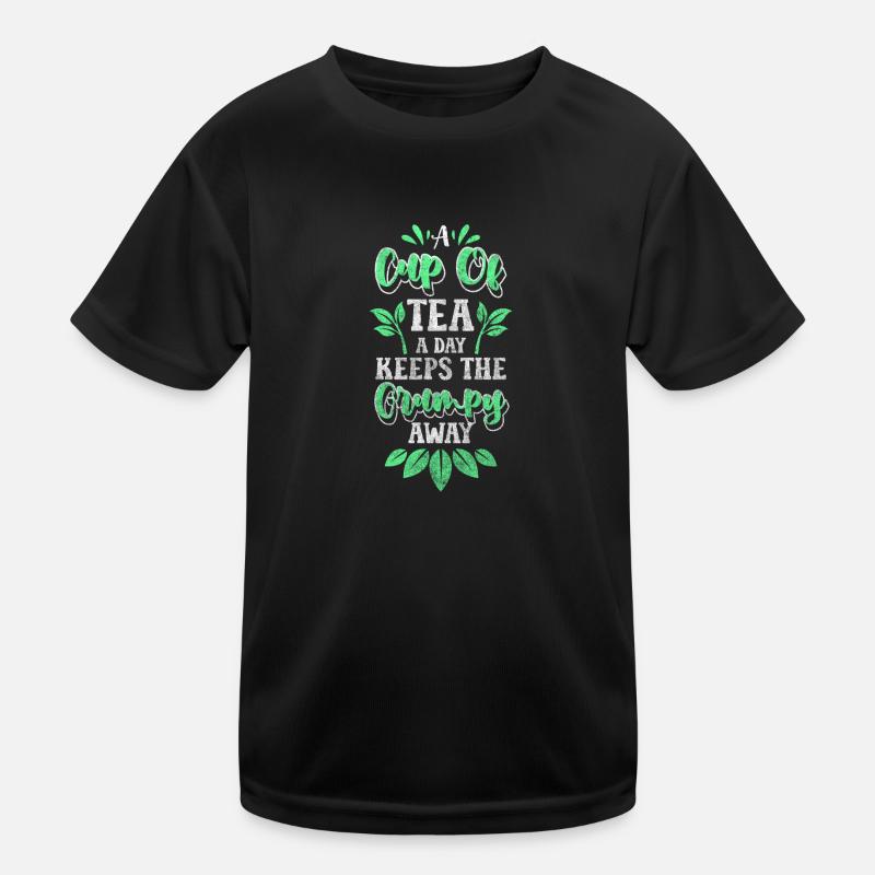 Tea Drinker Recreation Drink Kids Functional T-Shirt