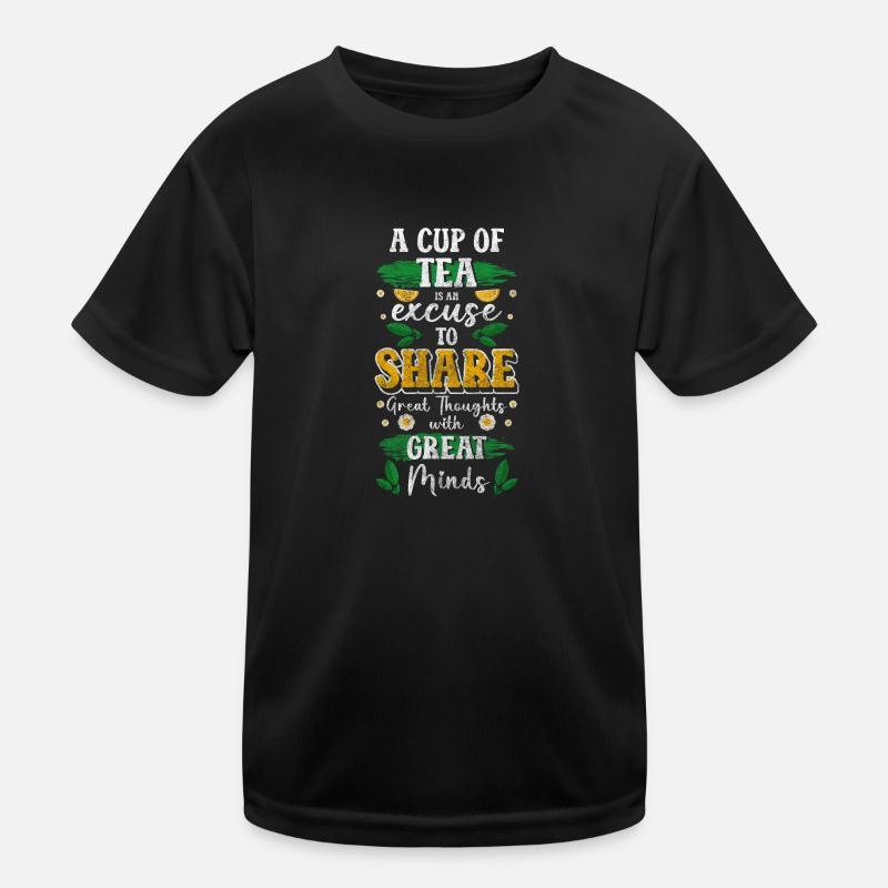 Tea Drinker Cozy Drink Kids Functional T-Shirt
