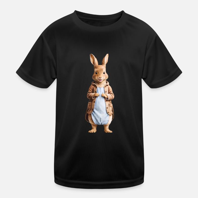 Mignon lapin marron 15 T-shirt sport Enfant