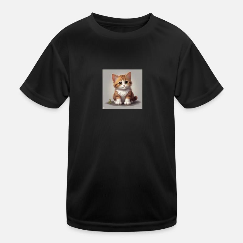 chat mignon T-shirt sport Enfant
