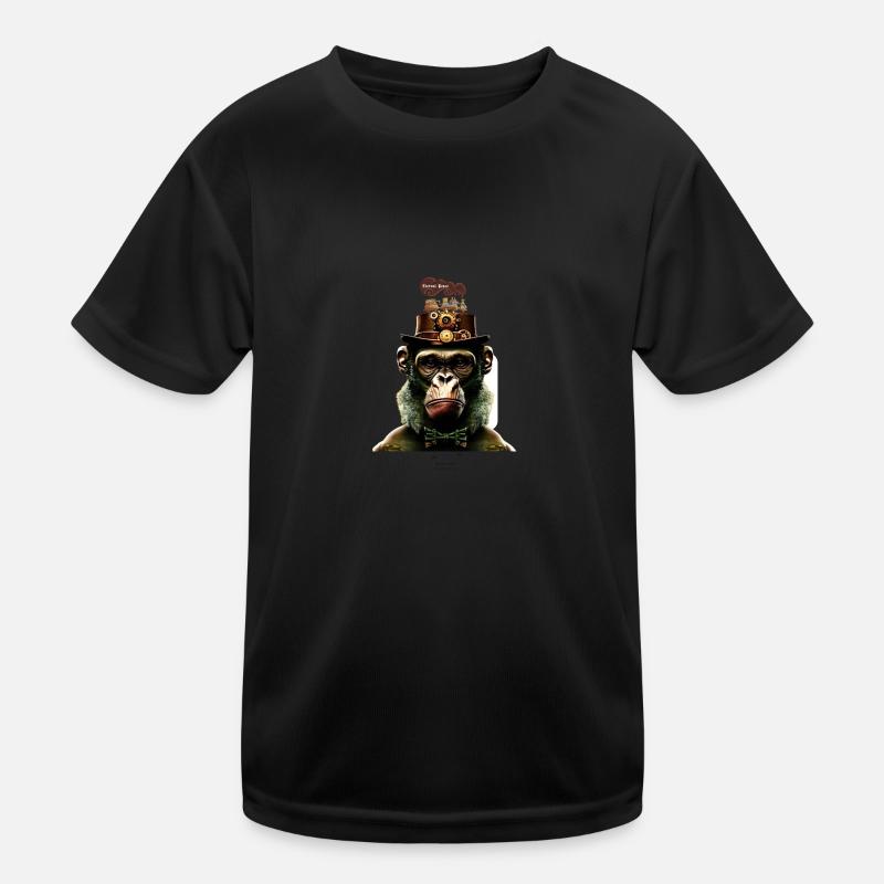 Peace Steampunk Train Kinder Funktions-T-Shirt
