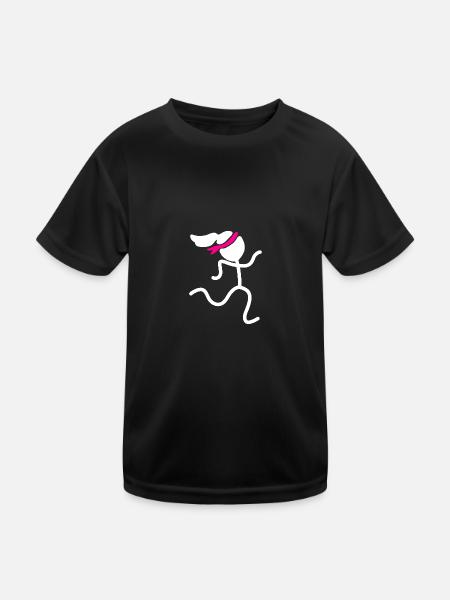 Courses sportives Courses - T-shirt sport Enfant - noir - Devant