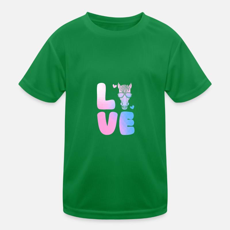Reiten Pferd Kinder Funktions-T-Shirt