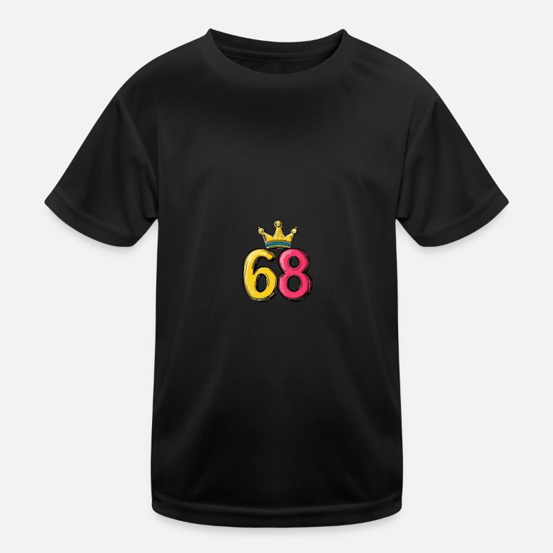 68 Numéro Jersey Couronne T-shirt sport Enfant