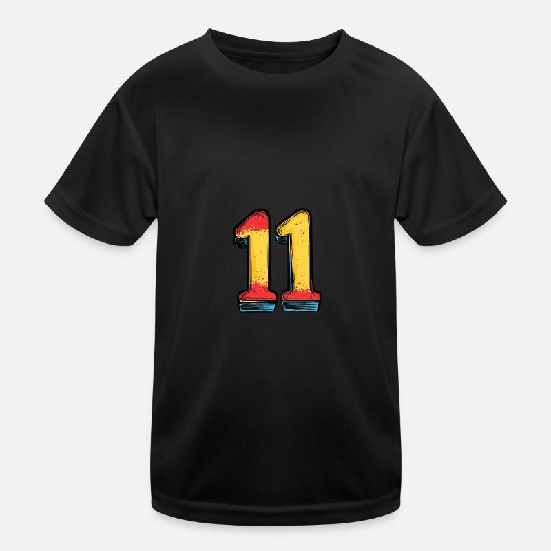 11 Number Comic Kids Functional T-Shirt