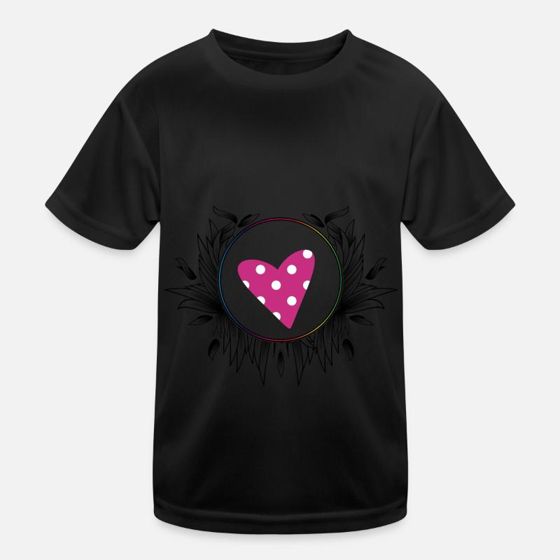 A small dotted heart Kids Functional T-Shirt