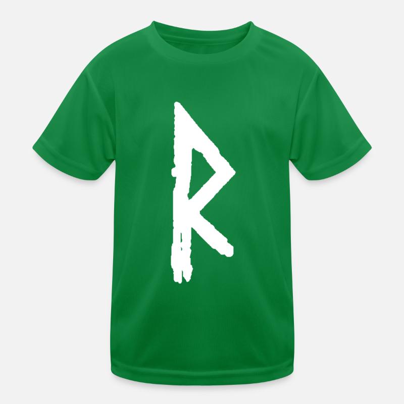 Elder Futhark Rune Raidho - Buchstabe R Kinder Funktions-T-Shirt