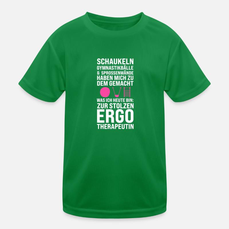 Ergotherapeutin Beruf Physiotherapeutin Geschenk Kinder Funktions-T-Shirt