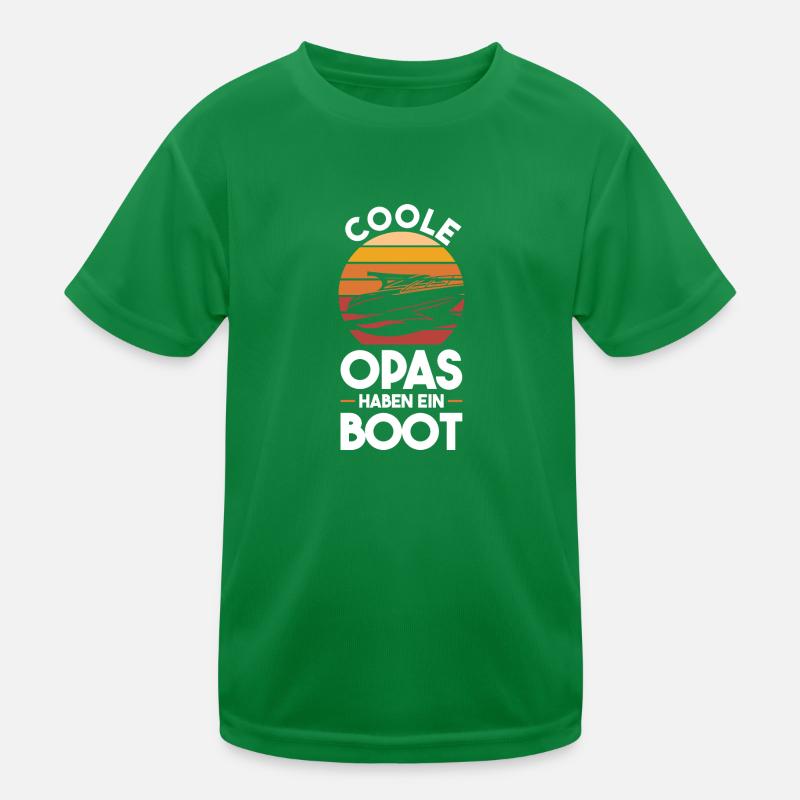 Boot Opa Großvater Geschenk Kinder Funktions-T-Shirt