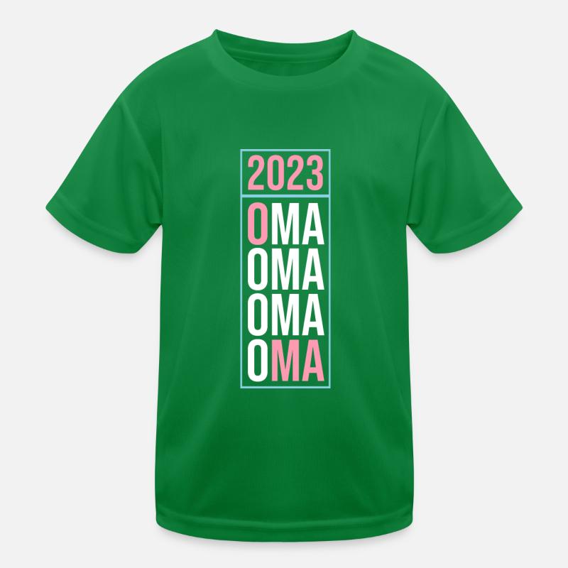 Großmutter 2023 Schwanger Werdende Oma Kinder Funktions-T-Shirt