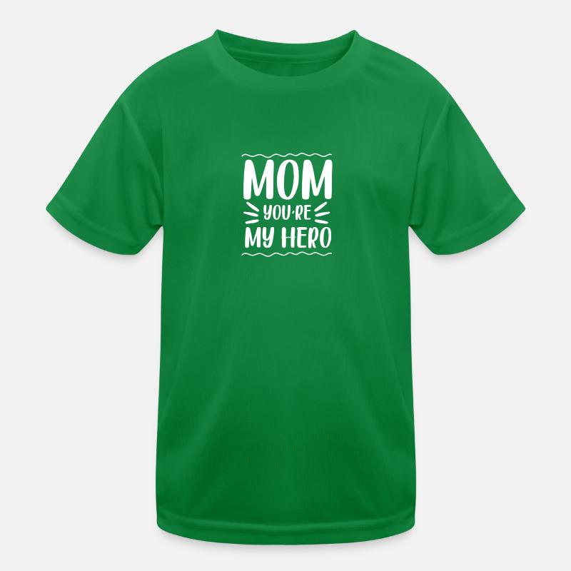 Maman, tu es mon héros T-shirt sport Enfant
