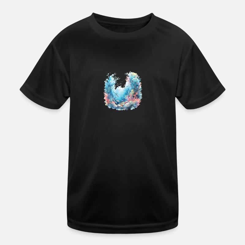 Underwater - Kids Functional T-Shirt - black