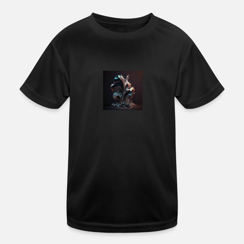 Abstrakte Digitale Kunst n°15 Kinder Funktions-T-Shirt