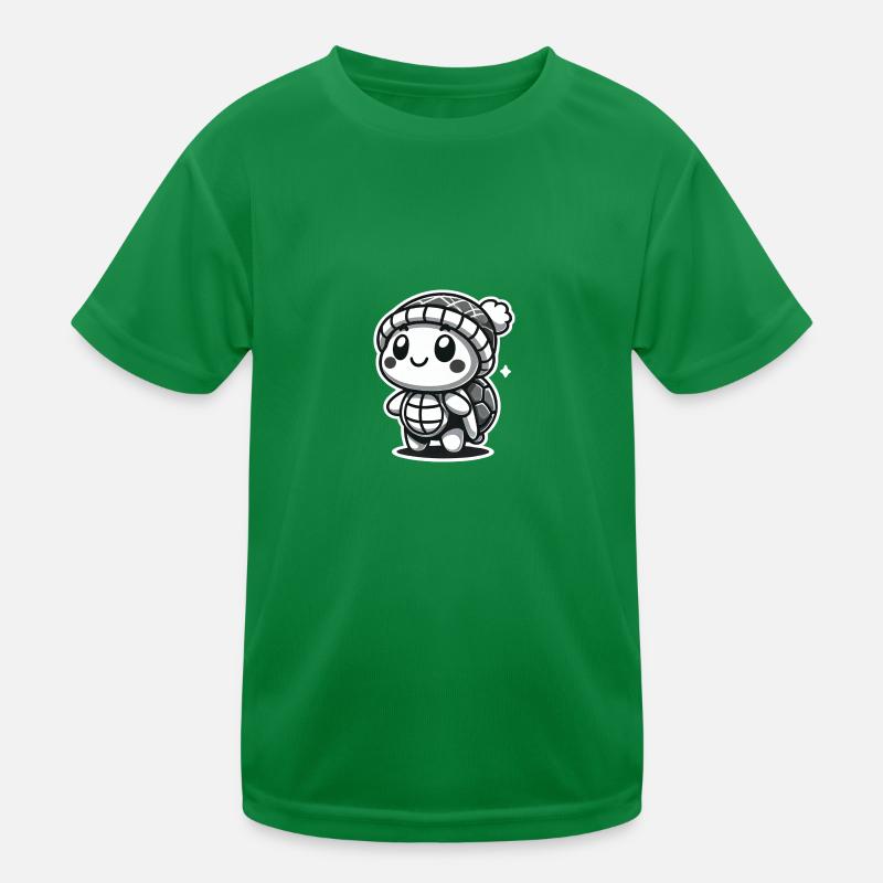Curious Turtle - Hat Explorer Kids Functional T-Shirt