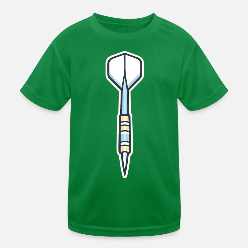 Blue Spear Shield Graphic Kids Functional T-Shirt