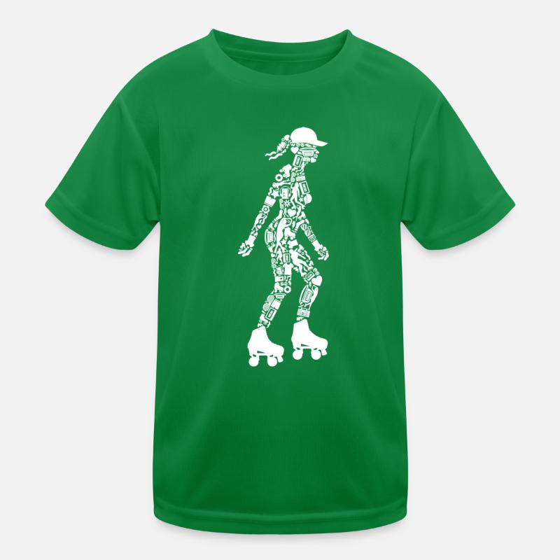 Rollschuh Mädchen Roller Skating Rollschuhe Kinder Funktions-T-Shirt