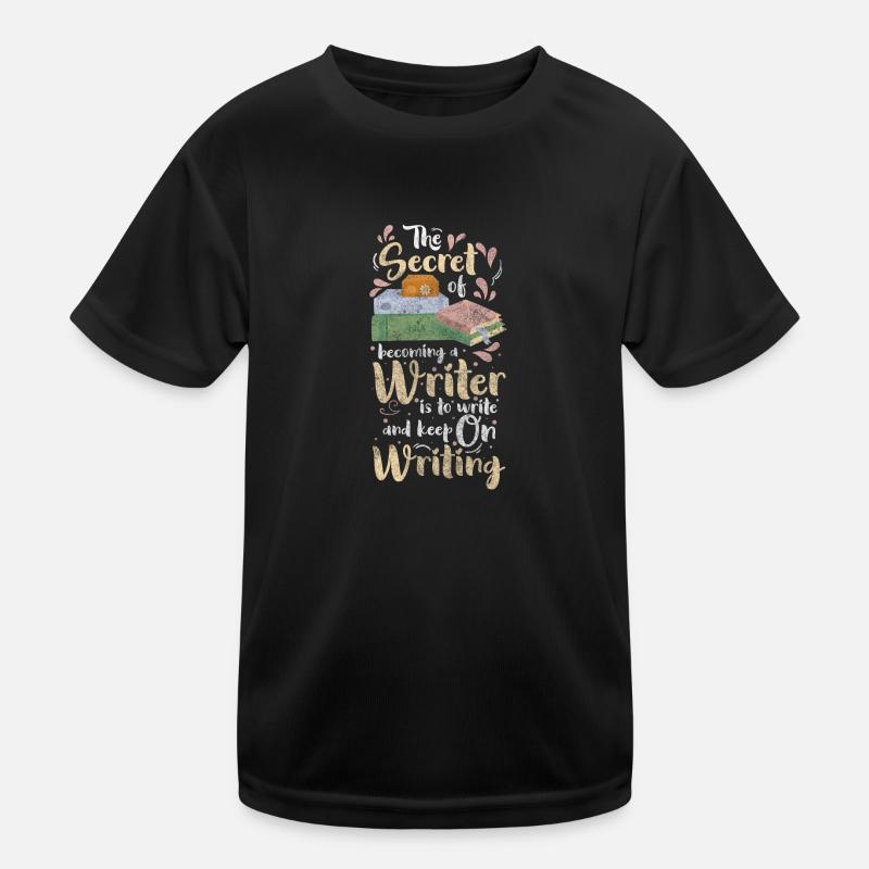 Writer Writing Fantasy Profession Kids Functional T-Shirt