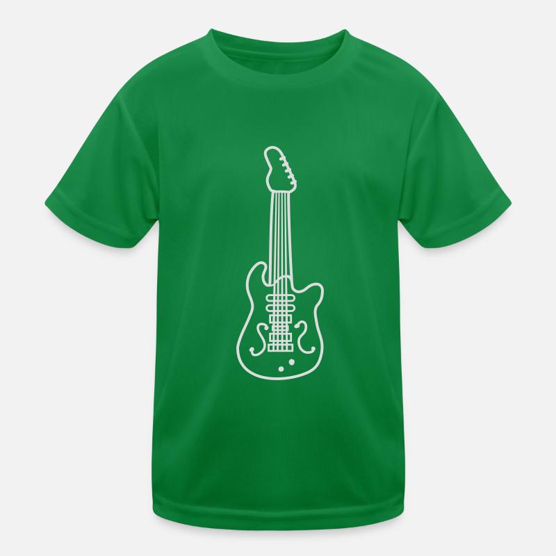 Design Cool E Guitar Kids Functional T-Shirt
