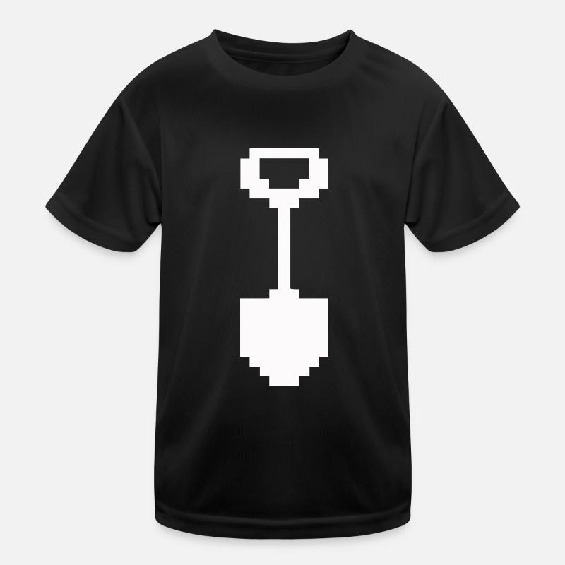schaufel pixel Kinder Funktions-T-Shirt