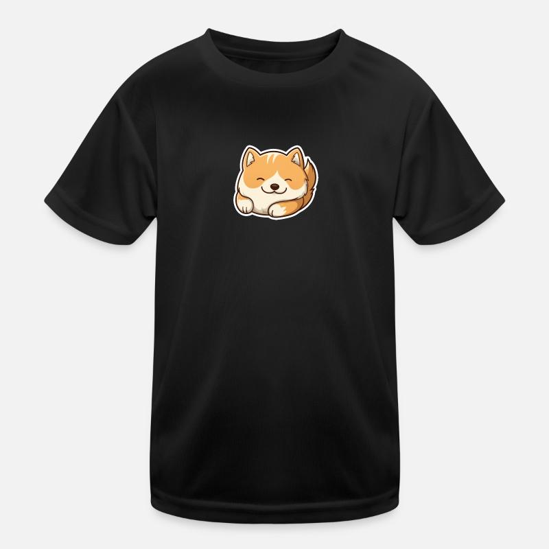 Shibas souriants : le repos joyeux T-shirt sport Enfant