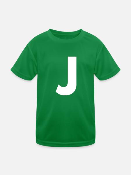 J - Kinder Funktions-T-Shirt - Kelly Green - Vorne