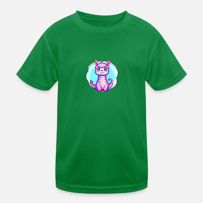 Alpakadrache Kinder Funktions-T-Shirt