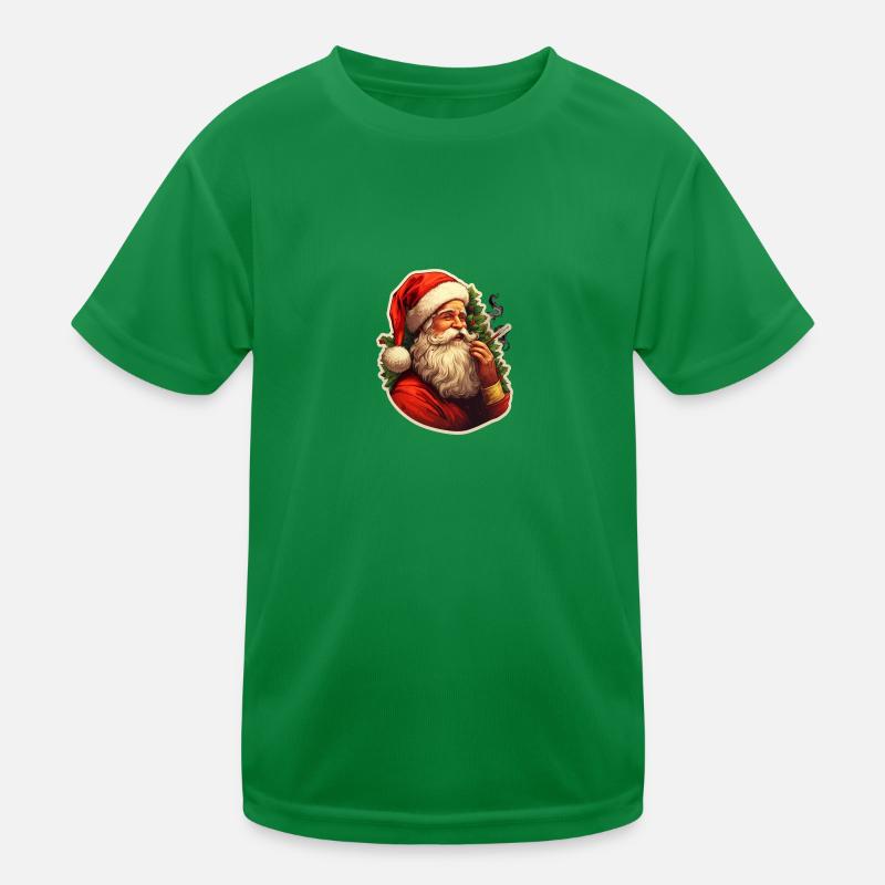 Weihnachtsmann gönnt sich eine entspannung, Bart Kinder Funktions-T-Shirt