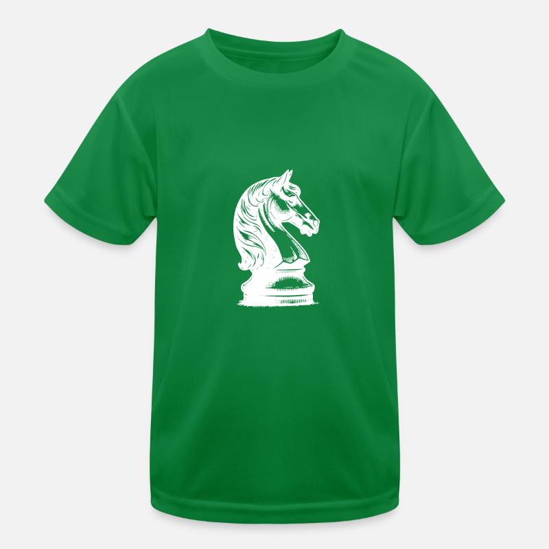Schachbrett mit Schachfiguren König und Bauern Kinder Funktions-T-Shirt