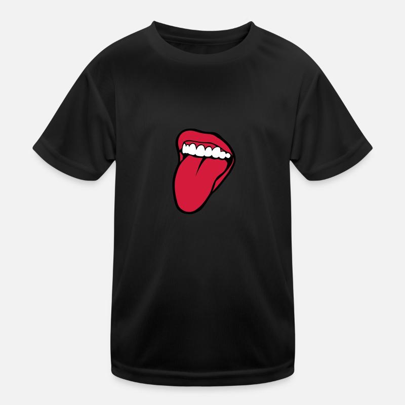 bouche tire langue 2601 T-shirt sport Enfant