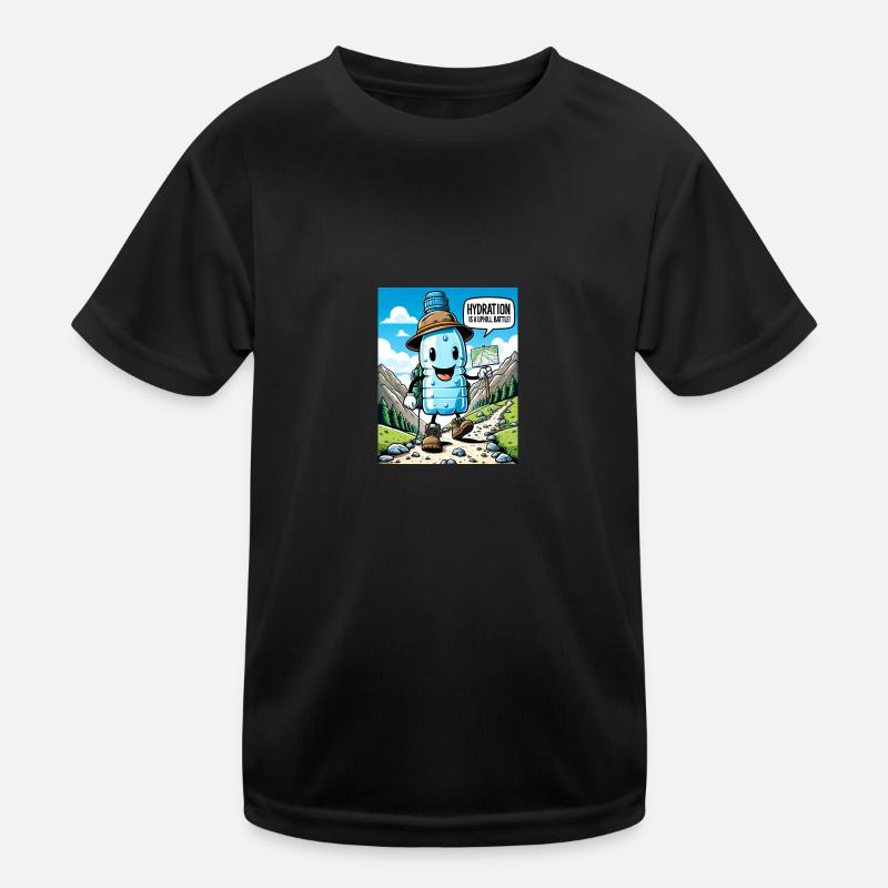 Hydration is an Uphill Battle Kids Functional T-Shirt