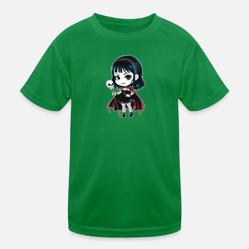 Chibi Gothic-Mädchen Kinder Funktions-T-Shirt