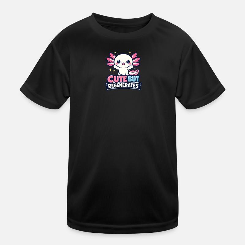 Cute But Regenerates - Axolotl Kinder Funktions-T-Shirt