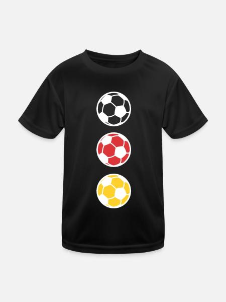 Football Allemagne Sports de balle - T-shirt sport Enfant - noir - Devant