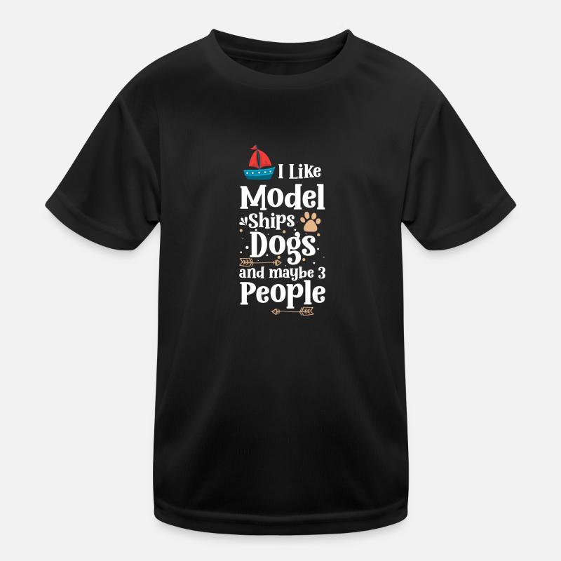 Schiff Schiffsmodell See Anker Kinder Funktions-T-Shirt