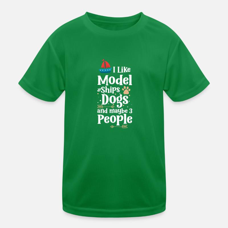 Schiff Schiffsmodell See Anker Kinder Funktions-T-Shirt
