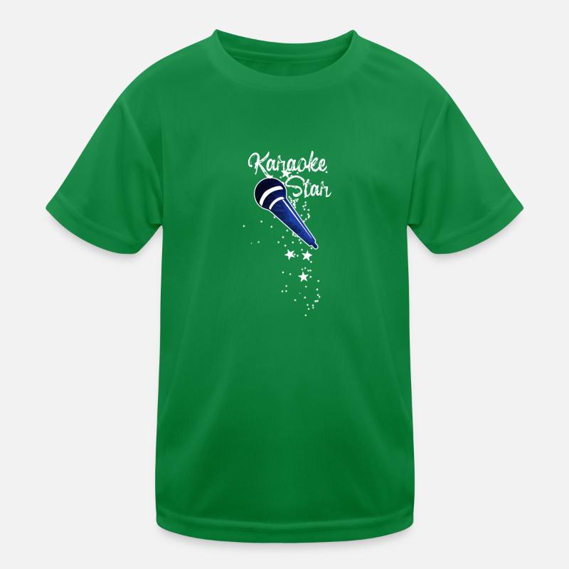 karaoke star,karaoke,mikrofon,sterne,stern Kinder Funktions-T-Shirt