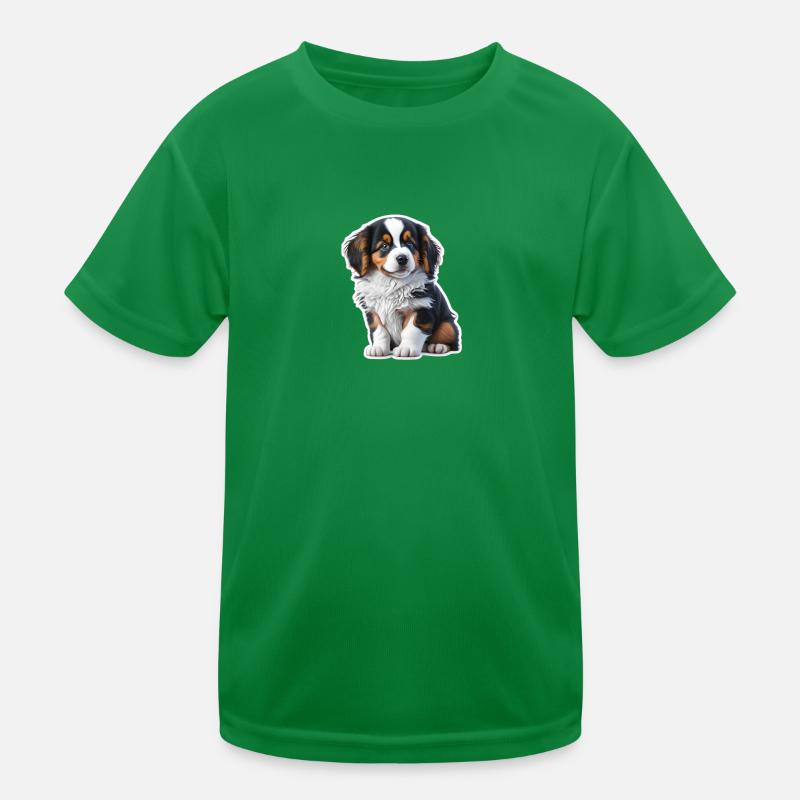 süßes Hundebaby / Welpe Australian Shepherd Kinder Funktions-T-Shirt
