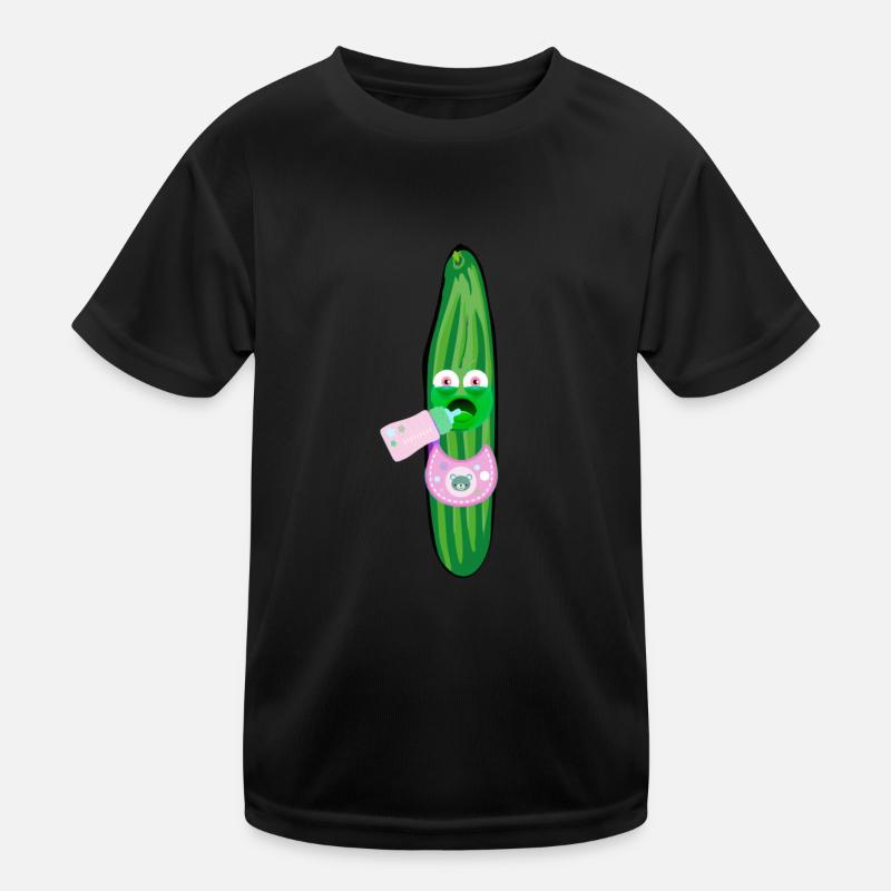 Moody cucumber, cucumbers, comic, cucumber, baby Kids Functional T-Shirt