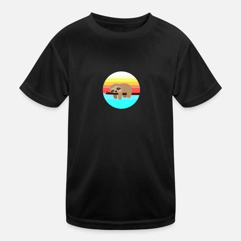 Faule Untergang Sonne Kinder Funktions-T-Shirt