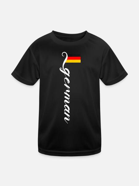 Germany - Kids Functional T-Shirt - black - Front